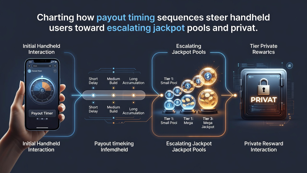 Handheld device showing transition from jackpot pool screen to private croupier bracket invitation